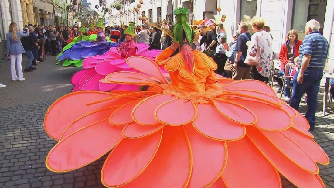 Парад на цветята в румънския град Тимишоара