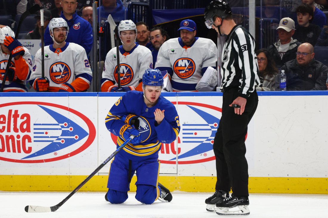 бъфало оглави атлантическата дивизия успех рейнджърс макдейвид блесна хеттрик