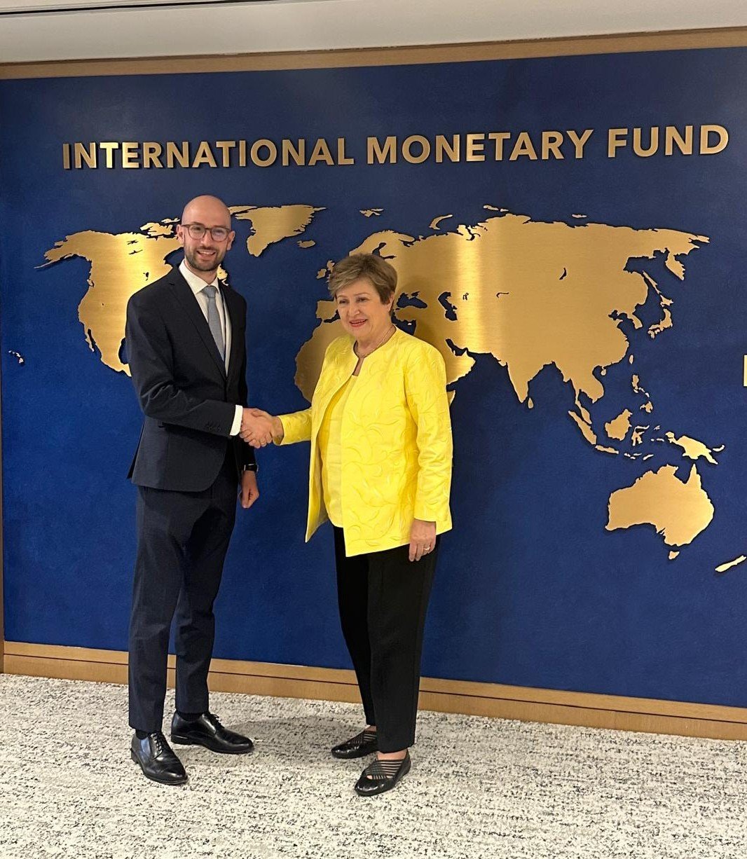 служебният министър финансите георги клисурски срещна кристалина георгиева вашингтон