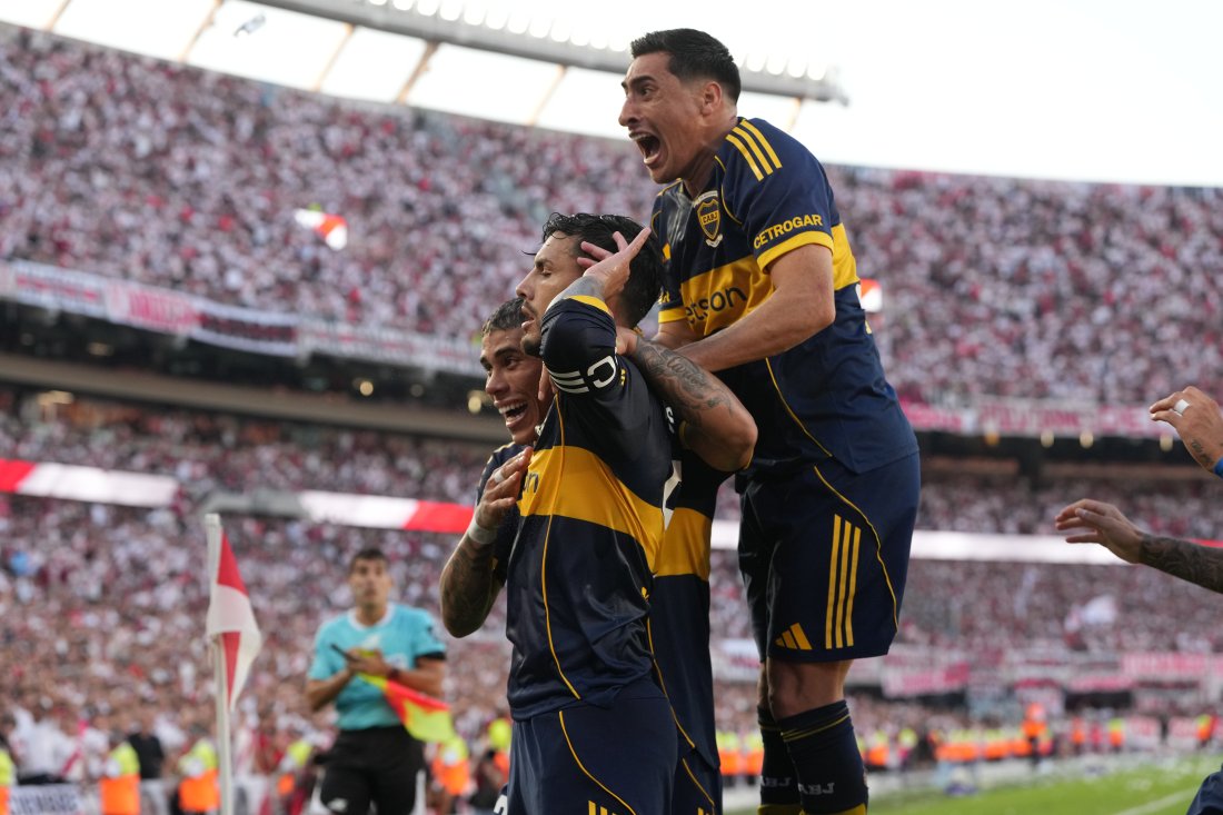 гол дузпа леандро паредес бока хуниорс надви ривър плейт суперкласико