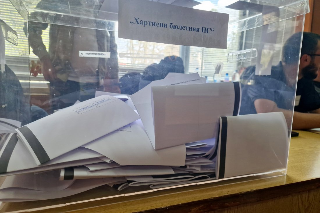 100 обработени протоколи резултатите вота видин