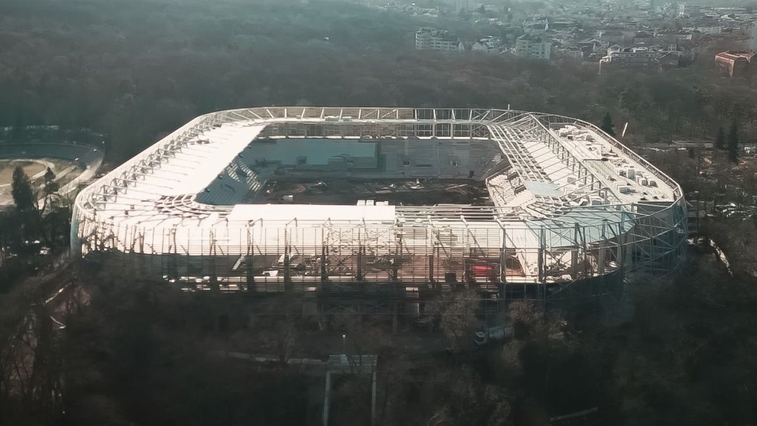 напредък строежа българска армияldquo асфалтираха централната алея сектор аldquo видео