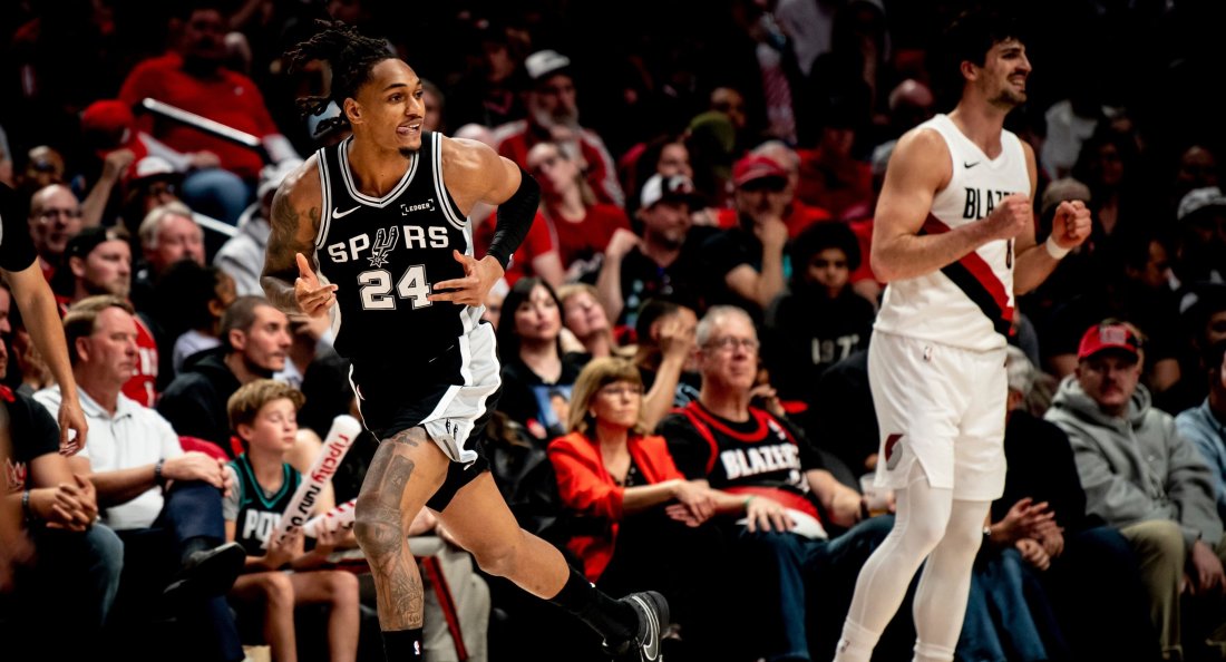 сан антонио подчини портланд една полувреме видео