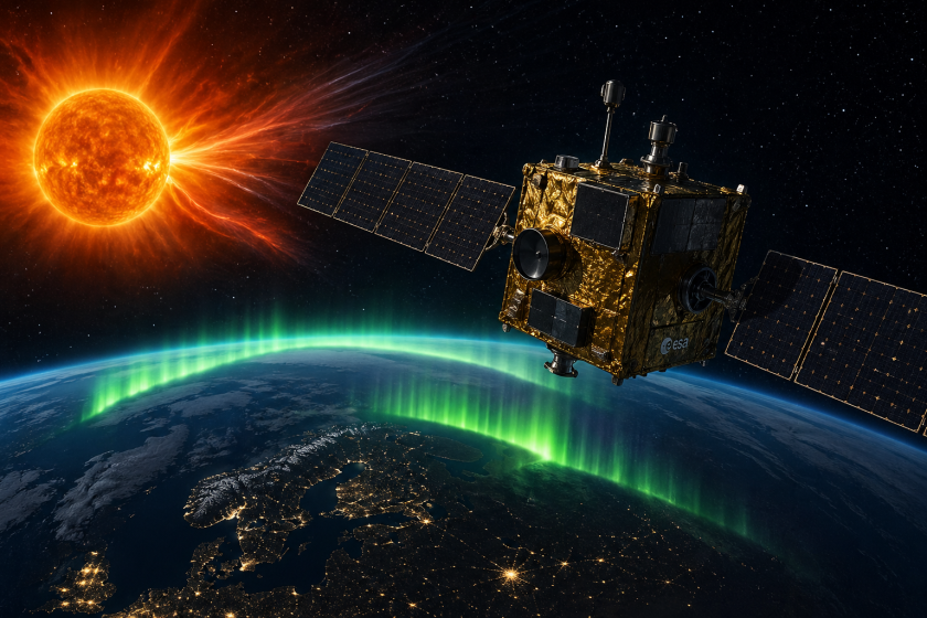 мисия слънцето нов спътник пази земята космически бури