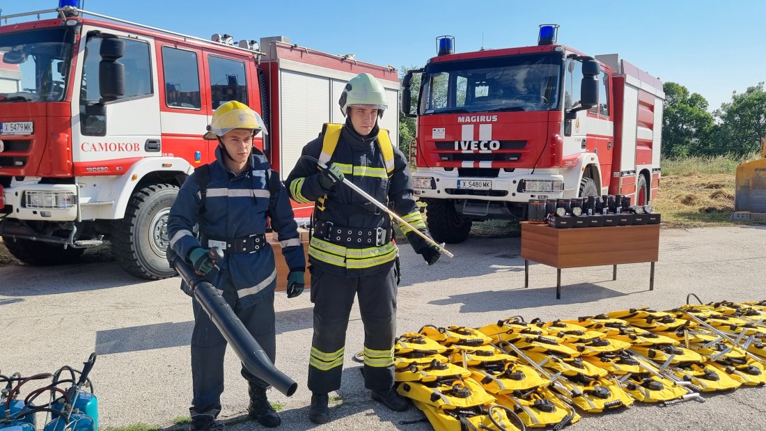Ново оборудване за над 211 000 евро подсилва пожарникарите в Хасковско
