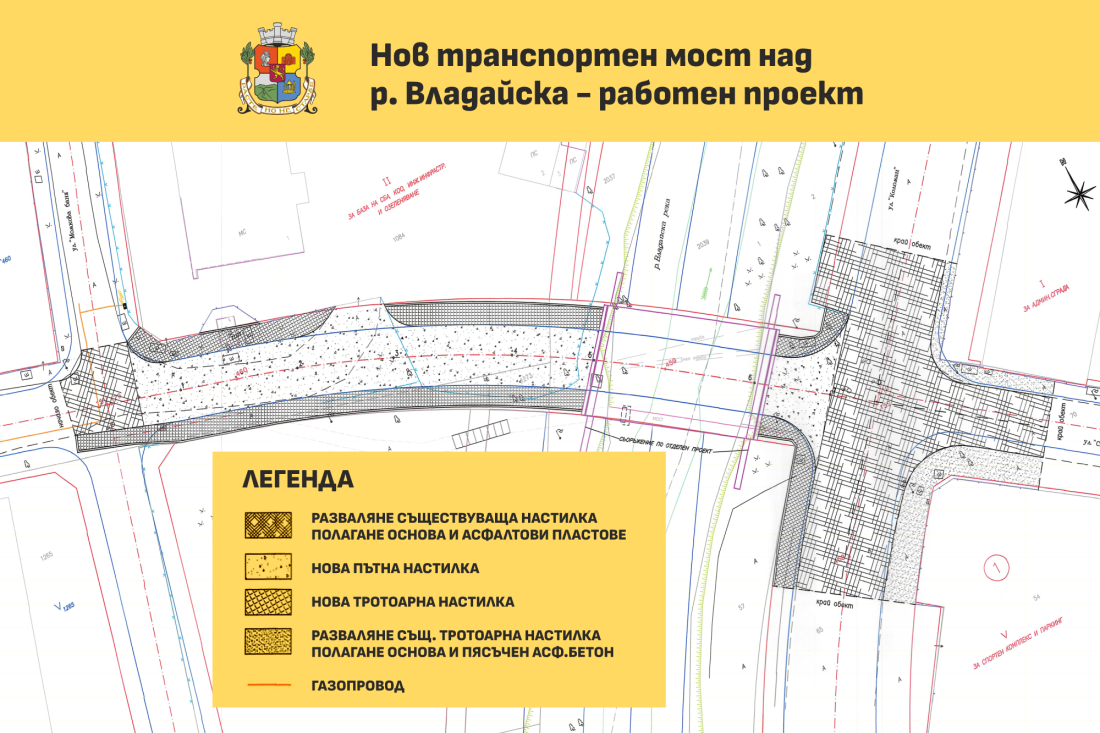 Започва изграждането на нов мост над река Владайска