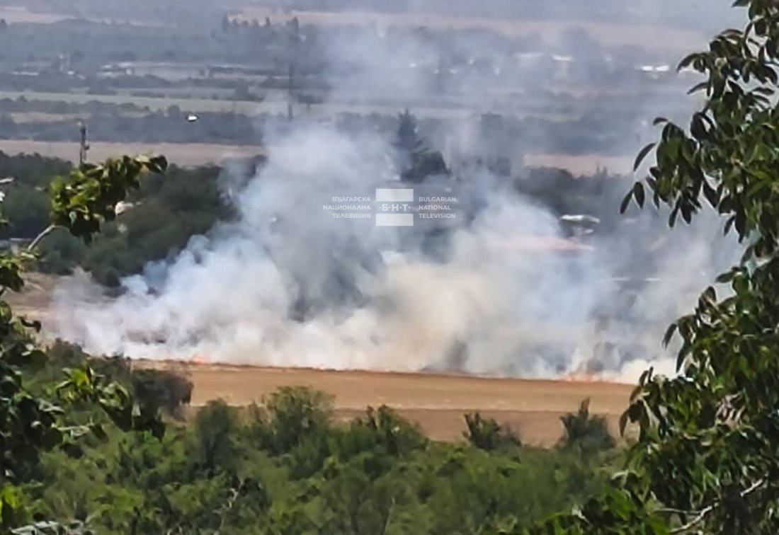 Локализиран е пожарът в района на Баритна мина в Стара Загора