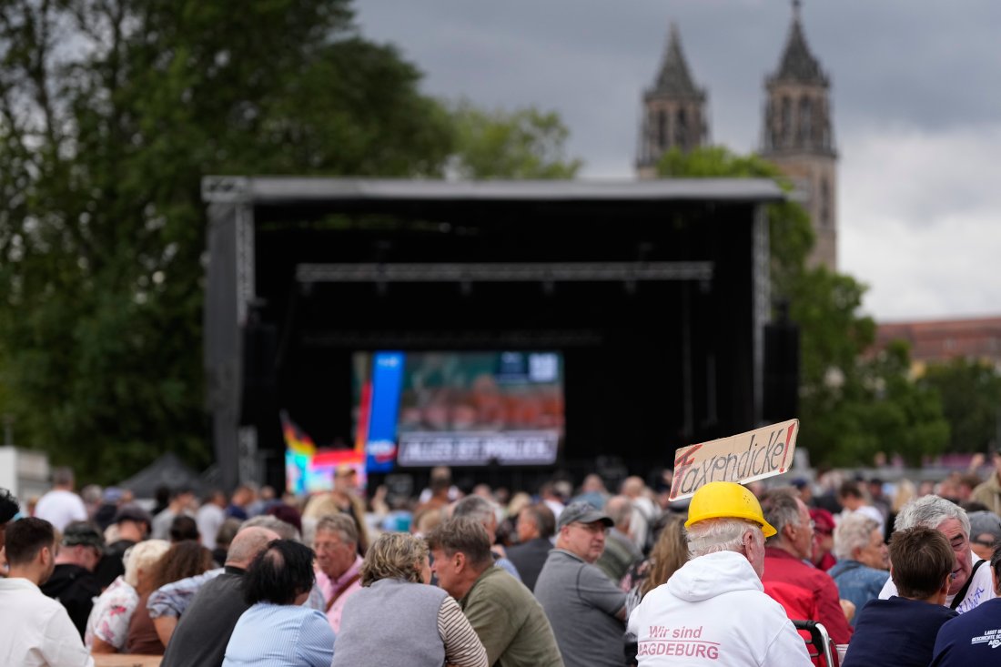 изборите германската провинция саксония анхалт ndash митинги подкрепа демокрацията