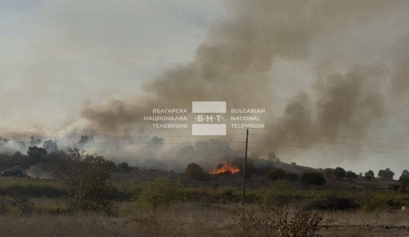 локализираха пожара селата изворище брястовец драганово бургаско
