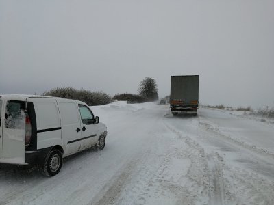 След обилния снеговалеж: Затворен е само пътят Русе-Бяла