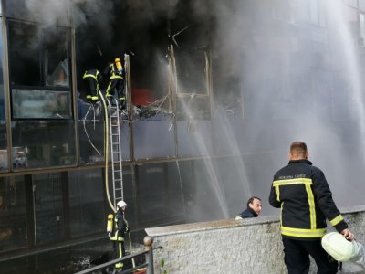 Пожар изпепели ведомството за евроинтеграция в Скопие