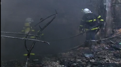 Пожар в бившия консервен комбинат на Русе "Дунавия“