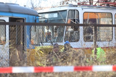 Катастрофа между трамвай и камион в София