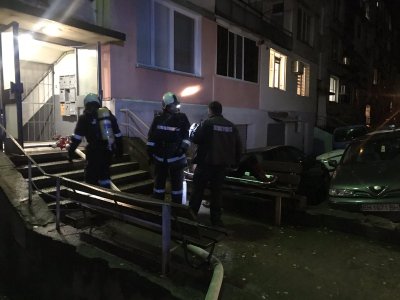 Пожар в жилищен блок в Казанлък