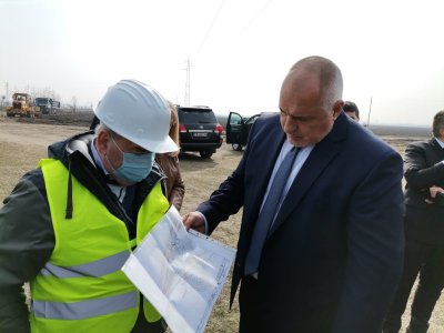 Борисов се увери в напредъка на строителството на пътя Видин-Монтана