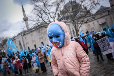 Близо 1000 уйгури се събраха в Истанбул в четвъртък когато