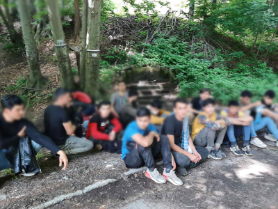 69 нелегални мигранти са задържани в гората над Ихтиман Те