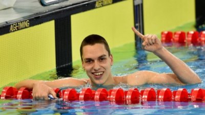 Калоян Левтеров ще плува във финала на 200 метра гръб в Рим