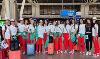 Българските гимнастички проведоха първа тренировка в Мураяма (ВИДЕО)