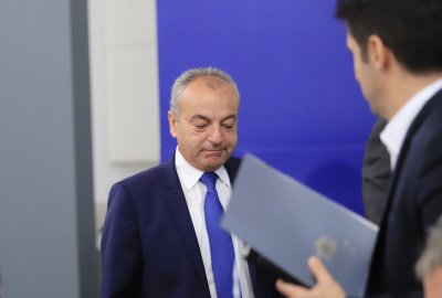 Брифинг на служебния министър на труда и социалната политика Гълъб