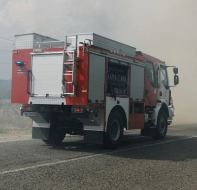 Пожар е избухнал в района на ТЕЦ Бобов дол Запалил