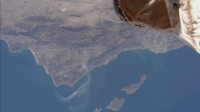 Пожарите в Калифорния се виждат от Международната космическа станция
