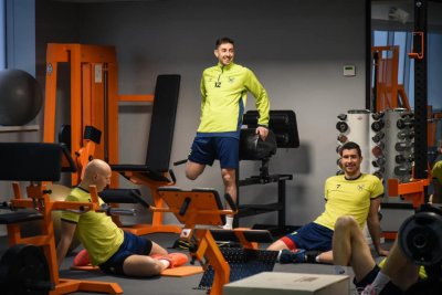 Хебър тренира в Полша преди първия си мач в Шампионската лига