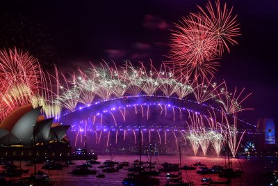 В Австралия посрещнаха 2022 година (Снимки)