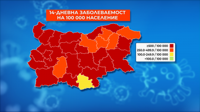 Рекорден брой новозаразени с COVID-19, най-висока е заболеваемостта в София