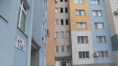 След големия пожар в благоевградския квартал Струмско опожареният блок 18