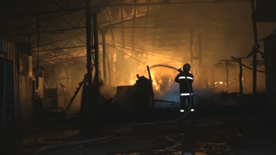Ферма със стотици животни изгоря край Велико Търново