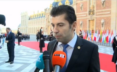 Премиерът Кирил Петков говори пред журналисти след срещата на европейските