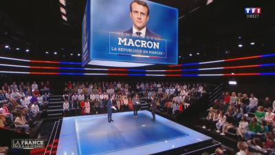 Първият телевизионен дебат преди президентските избори във Франция на 10