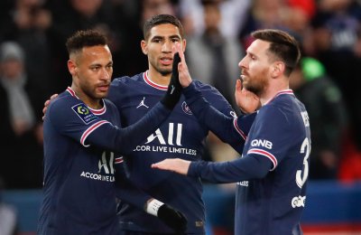 Меси, Мбапе и Неймар се разписаха в един мач за ПСЖ