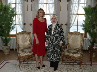 Десислава Радева се срещна със съпругата на президента на Турция Емине Ердоган