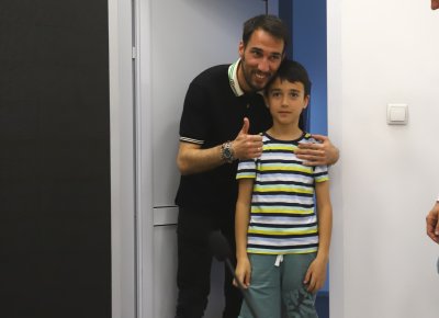 Ивелин Попов облече синия екип в най-щастливия ден за сина си