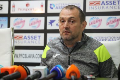 Старши треньорът на Славия Златомир Загорчич заяви че целта пред