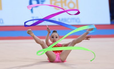 Представителките на България на Европейското първенство по художествена гимнастика при