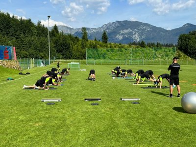 Отборът на Лудогорец тренира двуразово във втория ден от подготовката