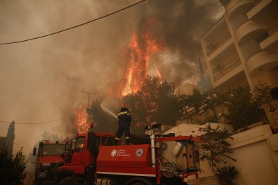 Властите в Гърция се борят с горски пожари