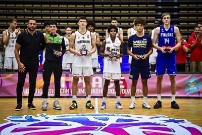 Гардът на националния отбор на България по баскетбол за момчета