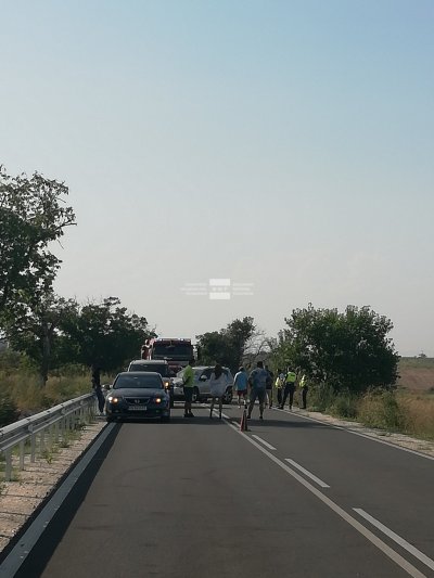 Катастрофа на пътя Асеновград Кърджали край село Червен Пътят