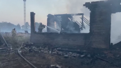 Мащабен пожар опустошава големи площи в Казахстан Огънят бушува на територия