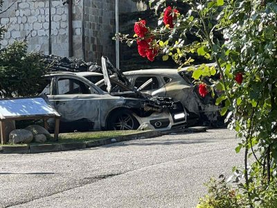 9 коли изгоряха при пожар на паркинга на хотел в Банско