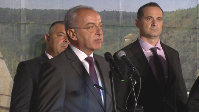 Служебният министър председател Гълъб Донев произнесе реч на тържествената заря