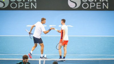 Лазаров и Донски започнаха с победа в надпреварата на двойки на Sofia Open