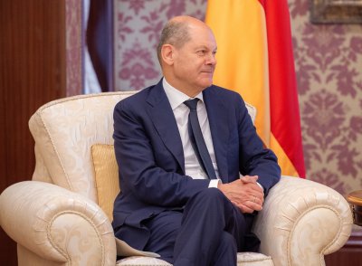 Германският канцлер Олаф Шолц и вътрешният министър Нанси Фезер са