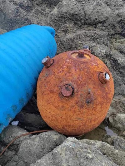 Котвена морска мина приведена в бойно положение откриха граничари край