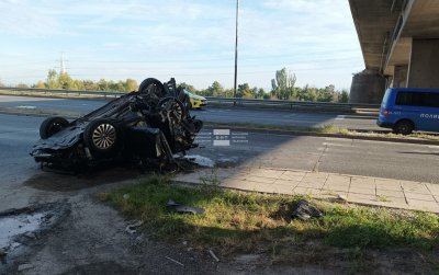 Тежка катастрофа на Околовръстното шосе в София, един човек е загинал, двама са ранени