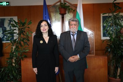 Вежди Рашидов се срещна с президента на Косово Вьоса Османи-Садриу